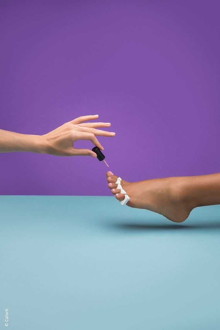 پدیکور خشک با ژلیش